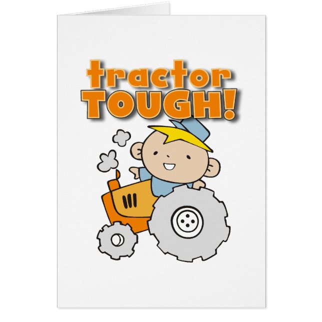 Cartão T-shirt e presentes resistentes do trator (Frente)