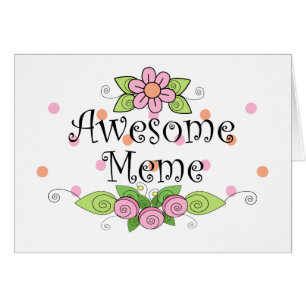 Cartão T-shirt impressionante de Meme