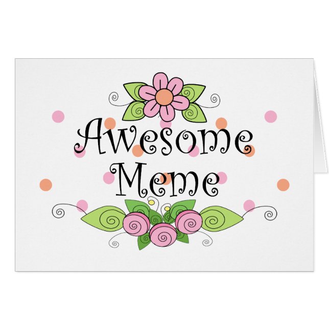 Cartão T-shirt impressionante de Meme (Frente Horizontal)