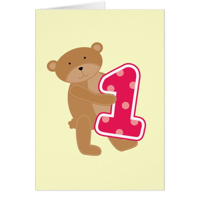 Cartão T-shirts e presentes de primeiro aniversario (Frente)