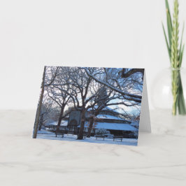 Cartão Tabernacle Morning After Snow - Martha's Vineyard