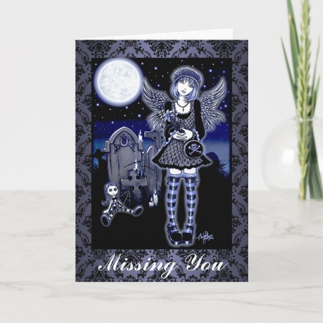 Cartão "Tabitha" Gothic Guardian Angel Art Card (Frente)