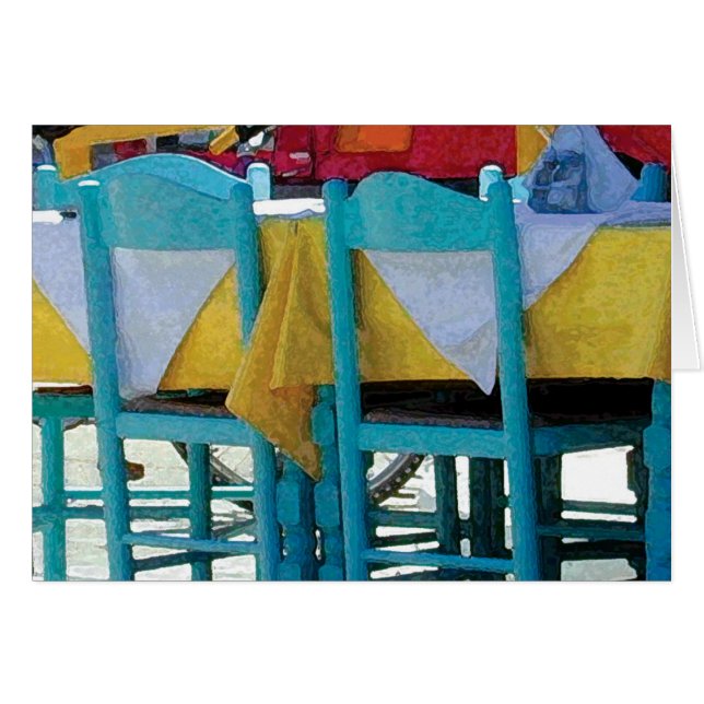 Cartão Tabletop do café (Frente Horizontal)