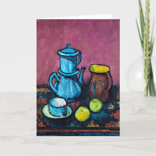 Cartão Tableware e Maçãs de Café   Alexander Kanoldt