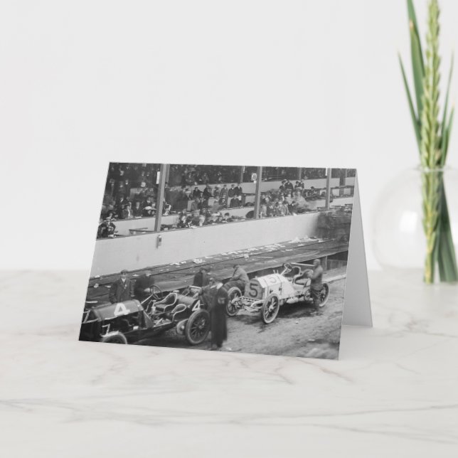 Cartão Taça Vanderbilt, 1908 (Frente)