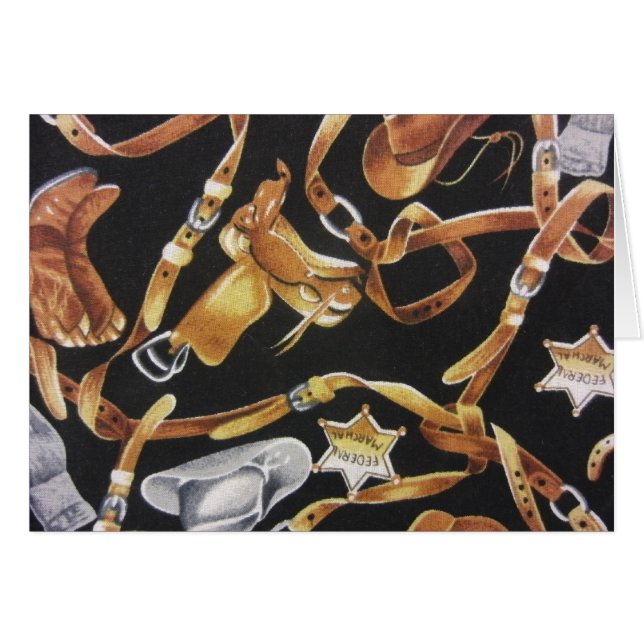 Cartão Tack Ocidental (Frente Horizontal)