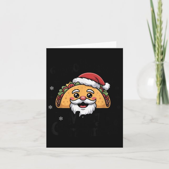 Cartão Taco ‘bout A Merry Christmas Food Puns Mexican San (Frente)