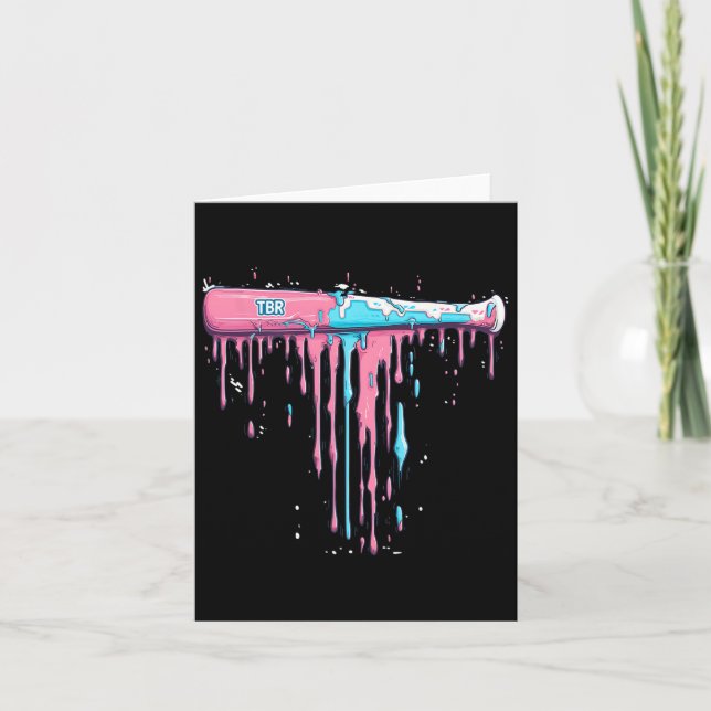 Cartão Taco de beisebol com gotejamento de confeitos para (Frente)