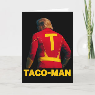 Cartão Taco-man Engraçado Anti-trump Halloween Fantasia P