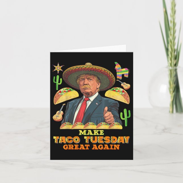 Cartão Taco Terça-feira Faça Taco Terça-feira Excelente N (Frente)