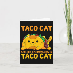 Cartão Tacocat Espelhado Para Trás Camisa Taco Cinco De
