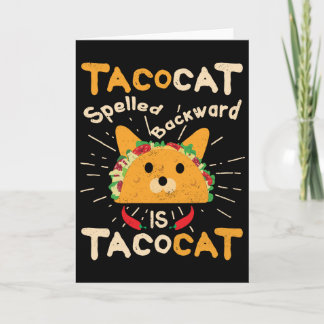 Cartão Tacocat Ortografado Cinco de Mayo Cat Taco