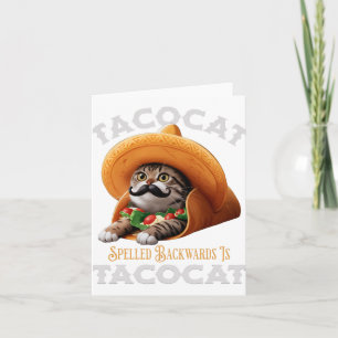 Cartão Tacocat Spelle Ckward É Tacocat Comida Mexicano Ca