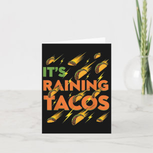Cartão Tacos Chovendo Engraçado Comida mexicana Humor Str