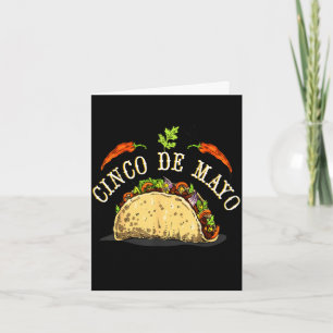 Cartão Tacos cinco de maio para amantes de comida mexican