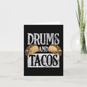 Cartão Tacos Cinco De Mayo Music Drummer Drums