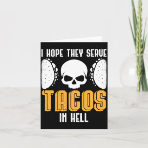 Cartão Tacos da Esperança dos Homens no Halloween do Infe