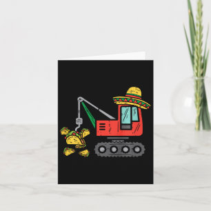 Cartão Tacos de Grou Mexicano para Crianças Meninos Festa