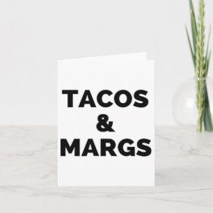 Cartão Tacos E Margs Cinco De Mayo Tacos E Marg Engraçado