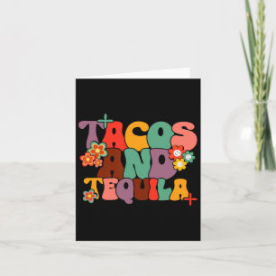Cartão Tacos E Tequila Cinco De Mayo Groovy Dri Mexicano