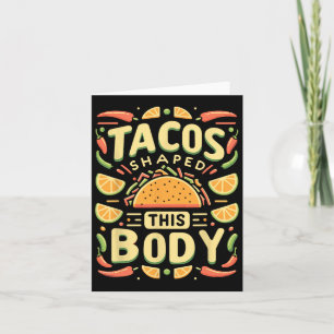 Cartão Tacos Tacos Tacos Tacos Taco Moldaram Este Corpo