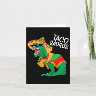 Cartão Tacosaurus Taco Dino Trex Cinco De Mayo Kids Toddl