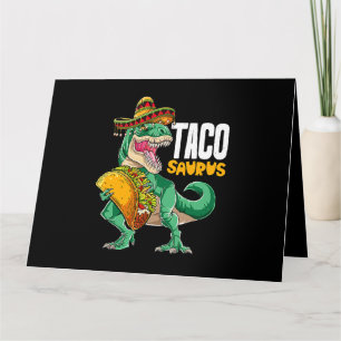 Cartão Tacossauro Camisa Taco Cinco De Mayo Dinossaur T R