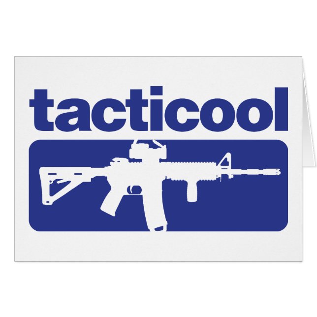 Cartão Tacticool - azul (Frente Horizontal)