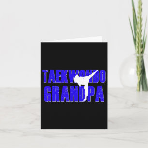 Cartão Taekwondo Avô Papa Camisa Tae Kwon Do Girl Gran