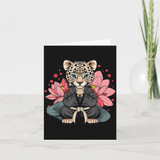 Cartão Taekwondo Leopard Kickboxing Animall Jiu-Jitsu