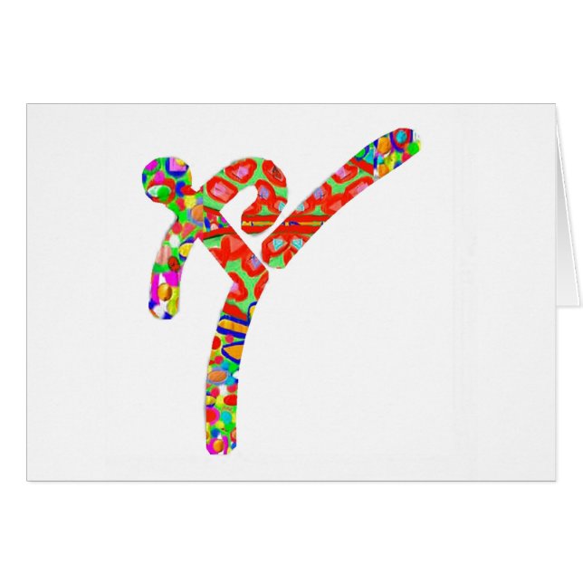 Cartão TAEKWONDO ostenta o campeonato (Frente Horizontal)