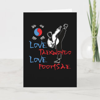 Cartão Taekwondo Poomsae Uniform Korean Sport