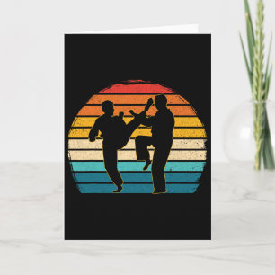 Cartão Taekwondo Vintage Artes Marciais Coreanas Kickboxi