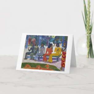 Cartão Tahitian Women, Gauguin