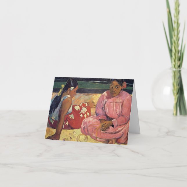 Cartão 'Tahitian Women on the Beach' - Paul Gauguin Card (Frente)