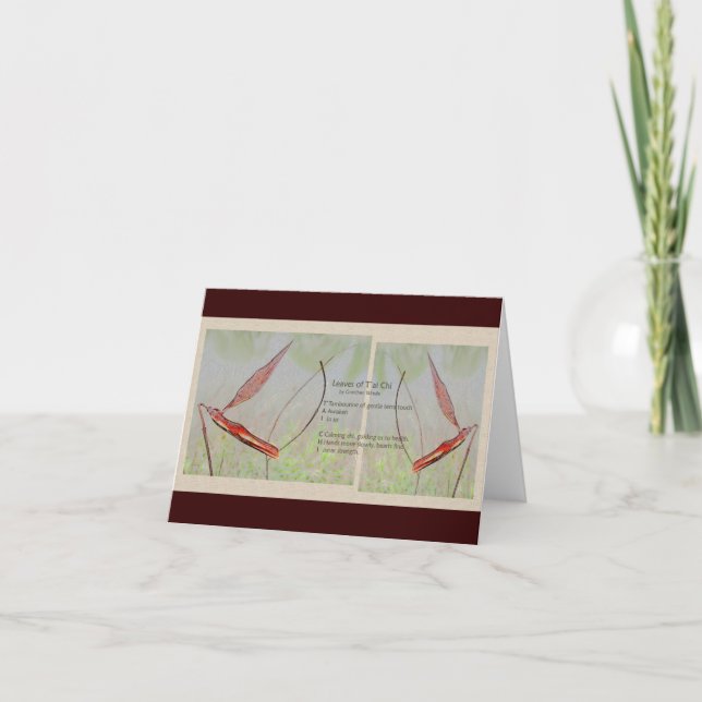 Cartão Tai Chi Note Card (Frente)