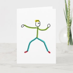 Cartão Tai Chi Stickman