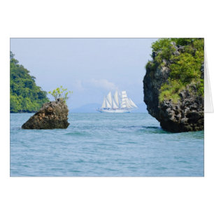 Cartão Tailândia, Mar de Andamão. Navio Star Fyer clipper