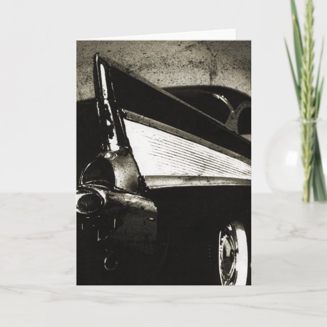 Cartão Tailfins - 1957 Chevy Greeting Card (Frente)