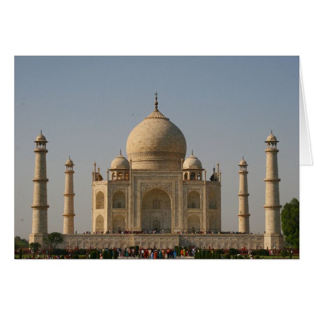 Cartão taj mahal (Frente Horizontal)