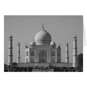 Cartão taj mahal b&w