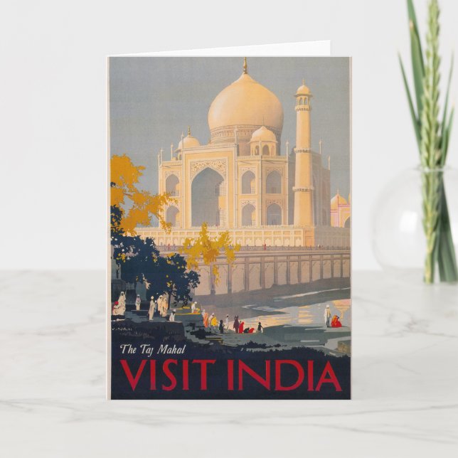 Cartão Taj Mahal Vertical Greeting Card Vertical Greeting (Frente)
