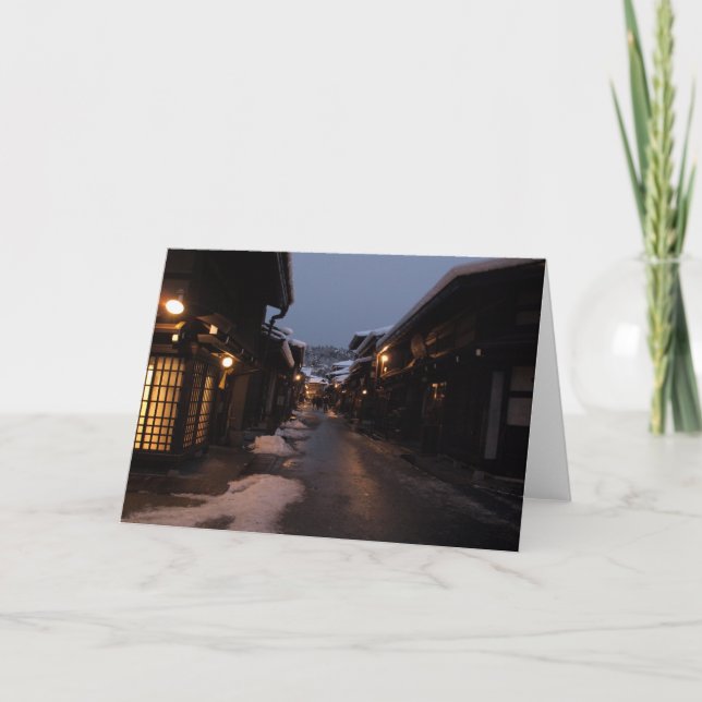 Cartão Takayama na noite (Frente)