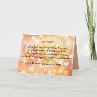 Cartão Take Heart Inspirational Card