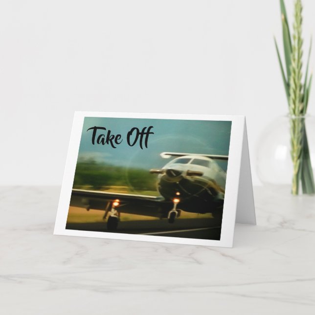 CARTÃO TAKE OFF-ENJOY YOUR NEW ADVENTURE (Frente)