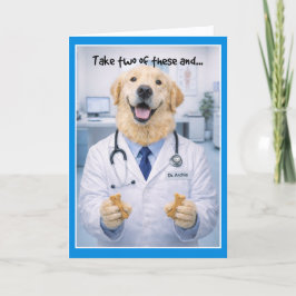 Cartão Take Two Dog Bones Get Well Card  DBA-1