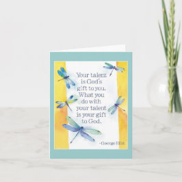 Cartão talent notecard