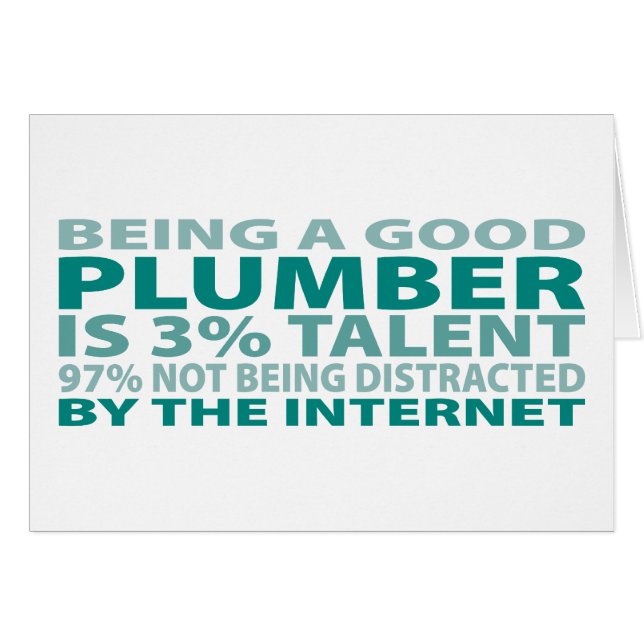 Cartão Talento do canalizador 3% (Frente Horizontal)