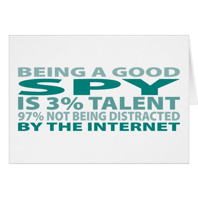 Cartão Talento do espião 3% (Frente Horizontal)