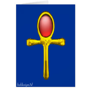 Cartão TALISMÃ VERMELHO, vermelho amarelo azul